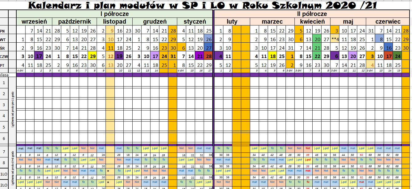 Plan lekcji - Społeczna Waldorfska Szkoła Podstawowa oraz Liceum