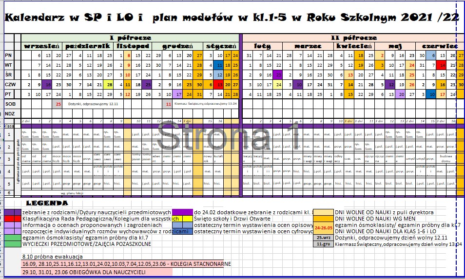 Plan lekcji - Społeczna Waldorfska Szkoła Podstawowa oraz Liceum
